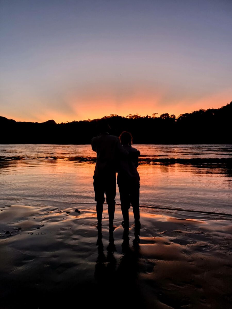 coucher de soleil selva