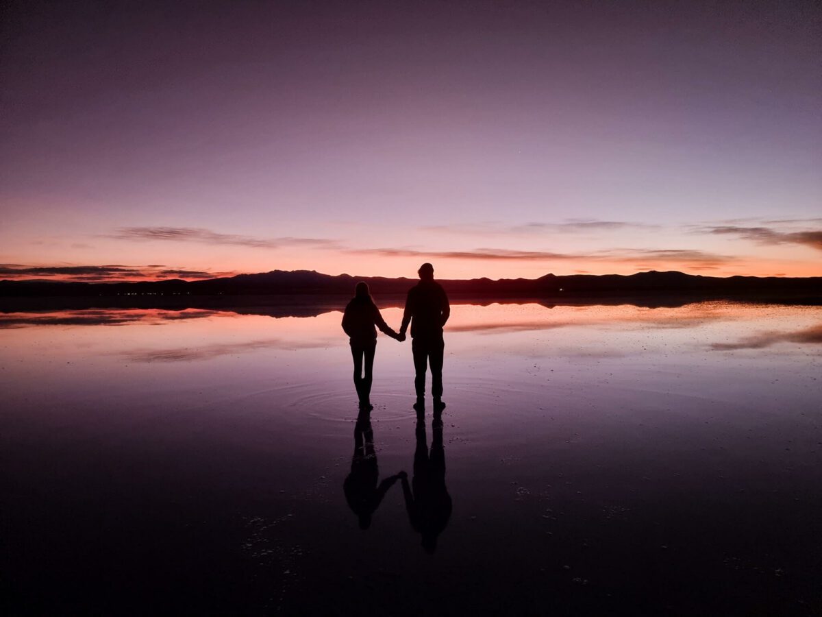 coucher de soleil salar d'uyuni