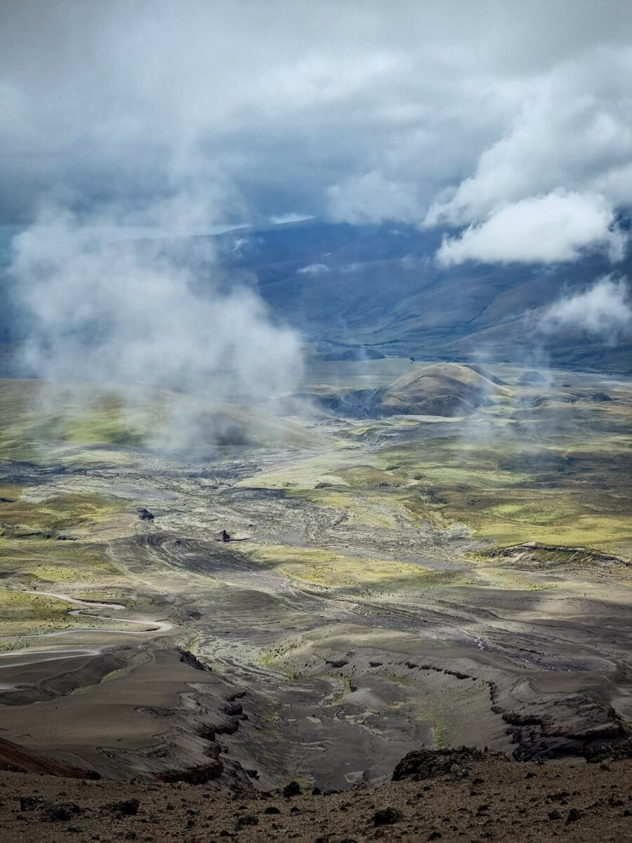 randonnée jusqu'au volcan cotopaxi