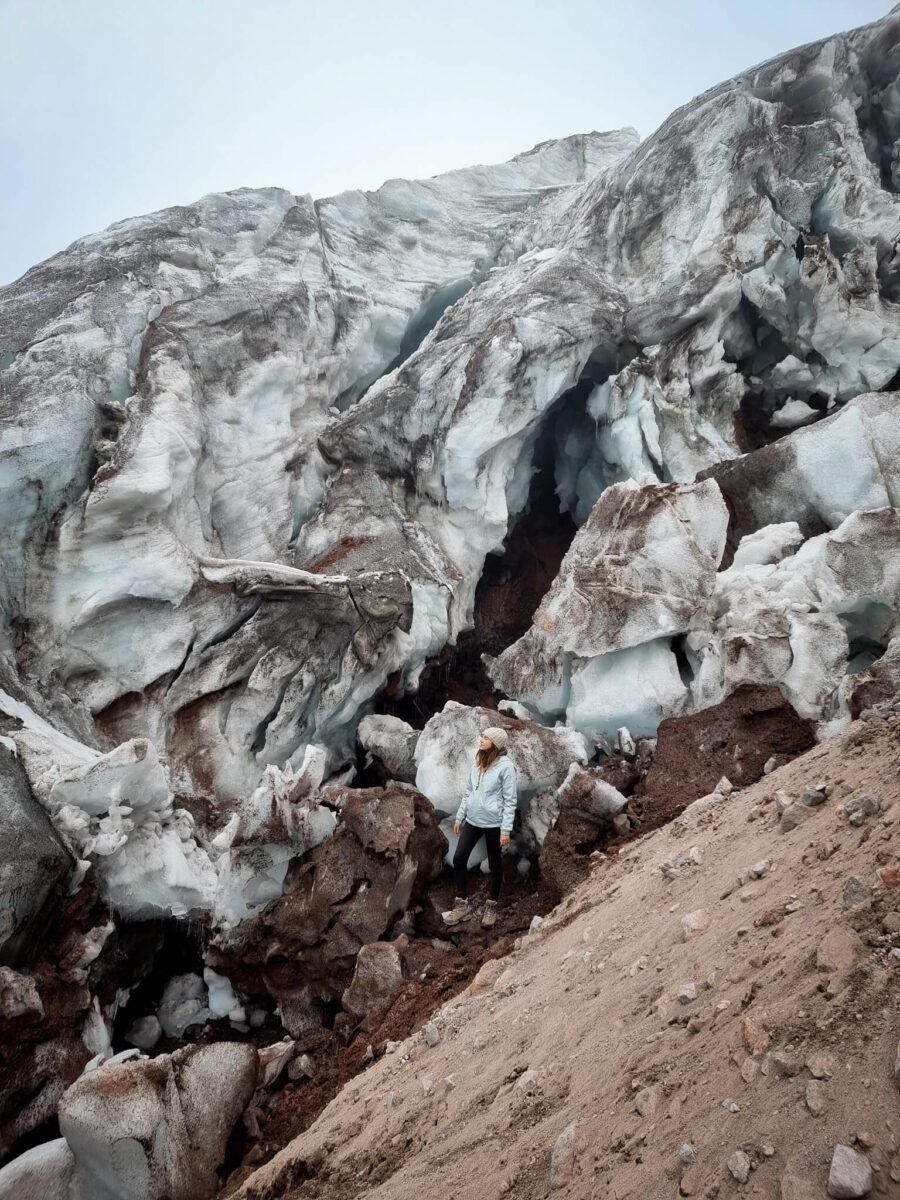 glacier du volcan cotopaxi