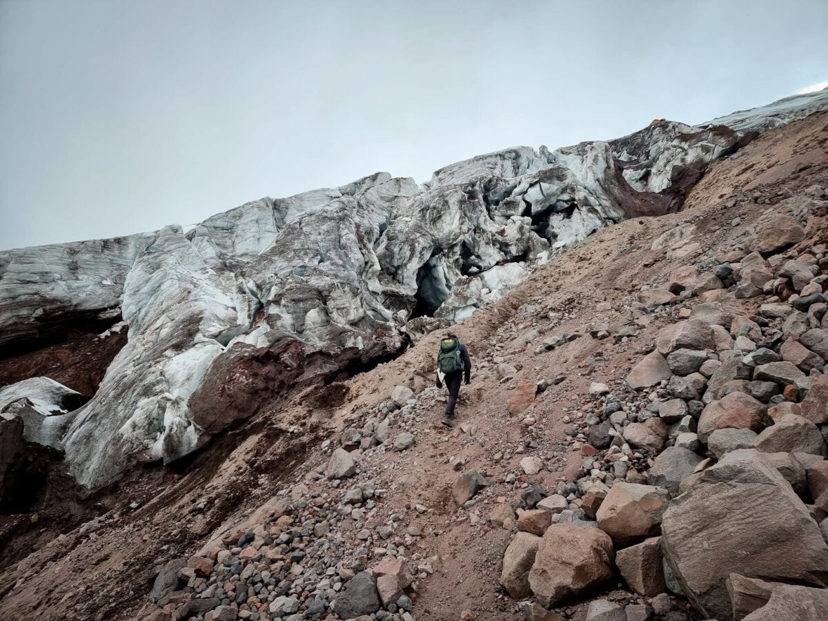 glacier volcan cotopaxi