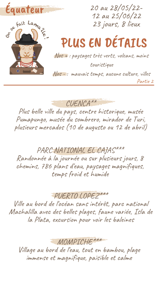 que faire en equateur