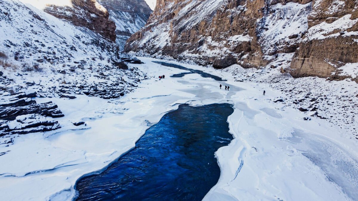 rivière zanskar gelee ladakh