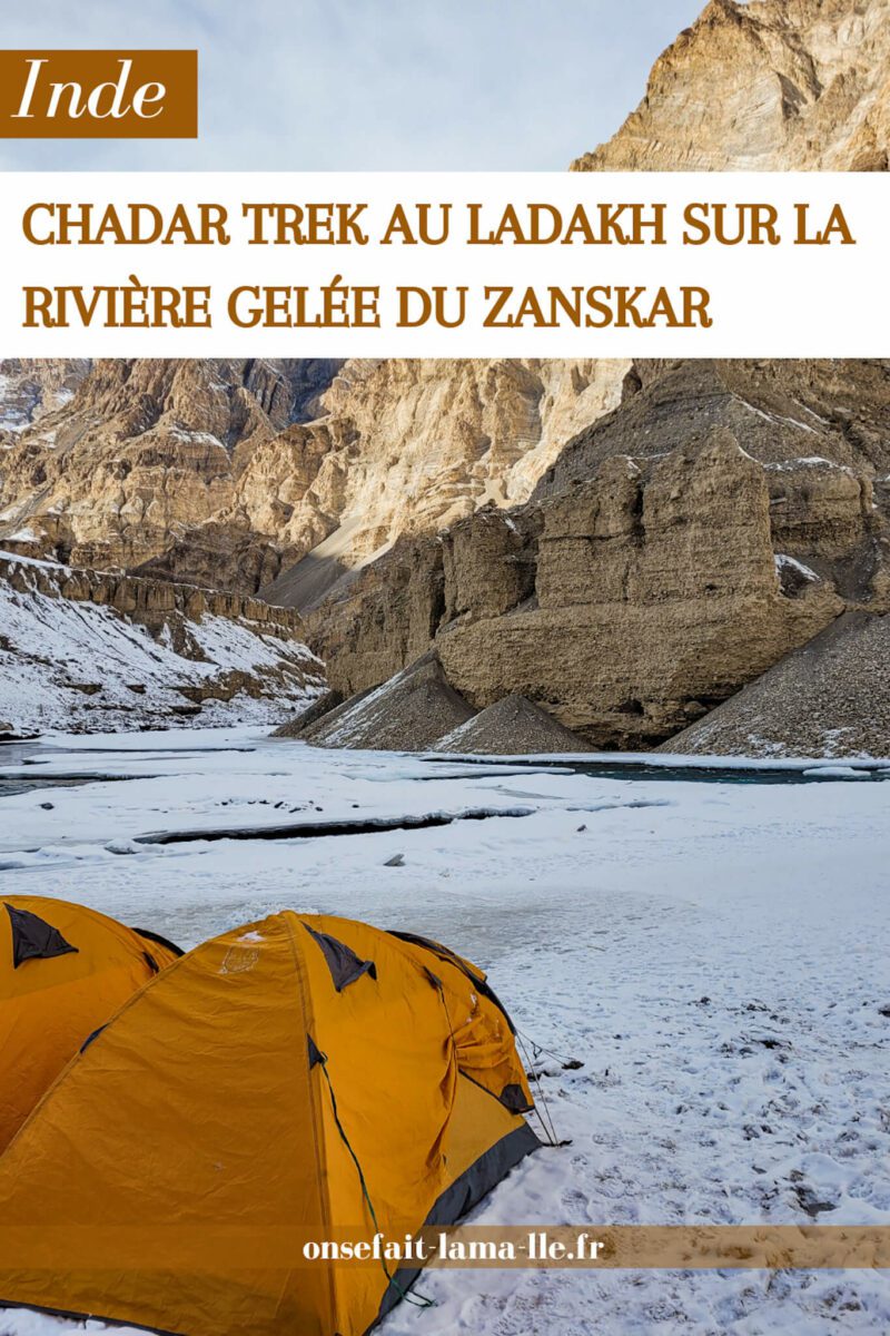 chadar trek rivière gelée zanskar