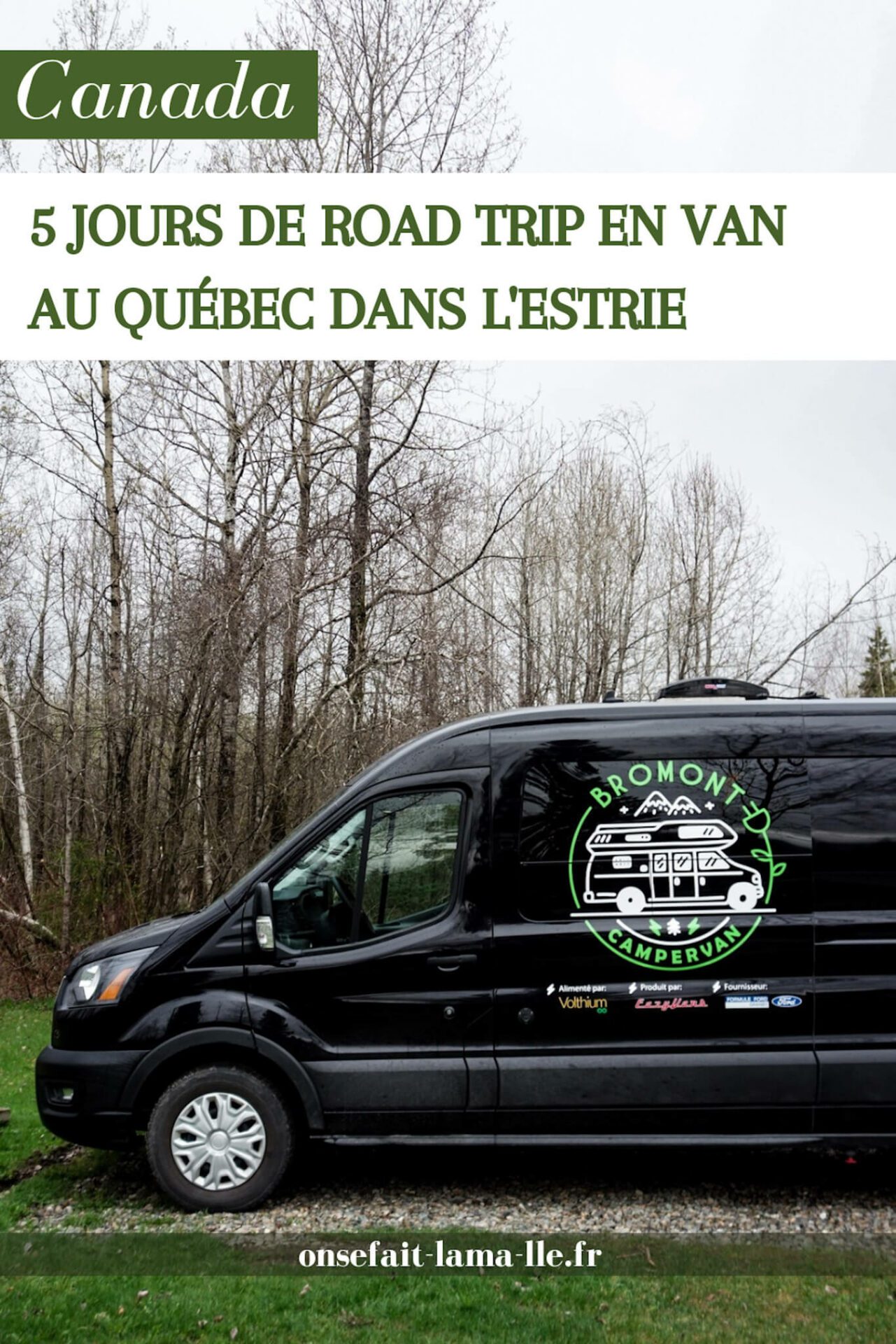 road trip en van au Québec