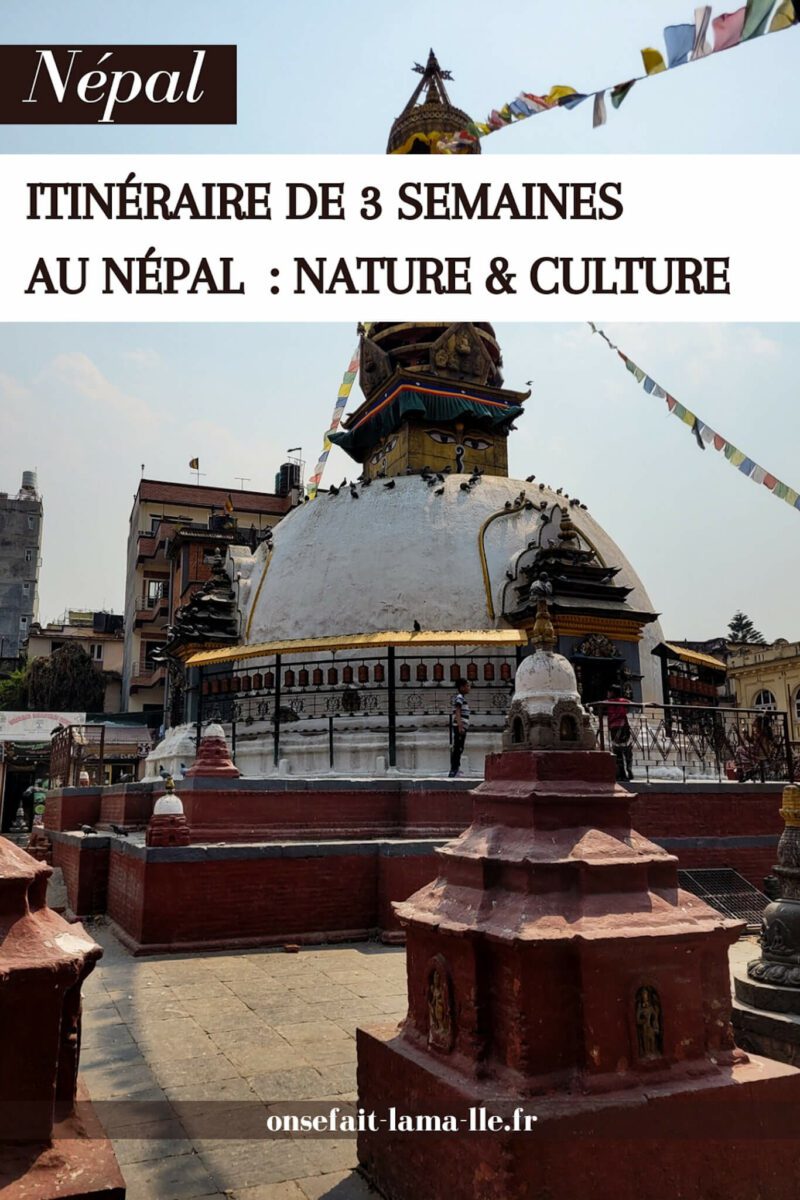 itinéraire au nepal