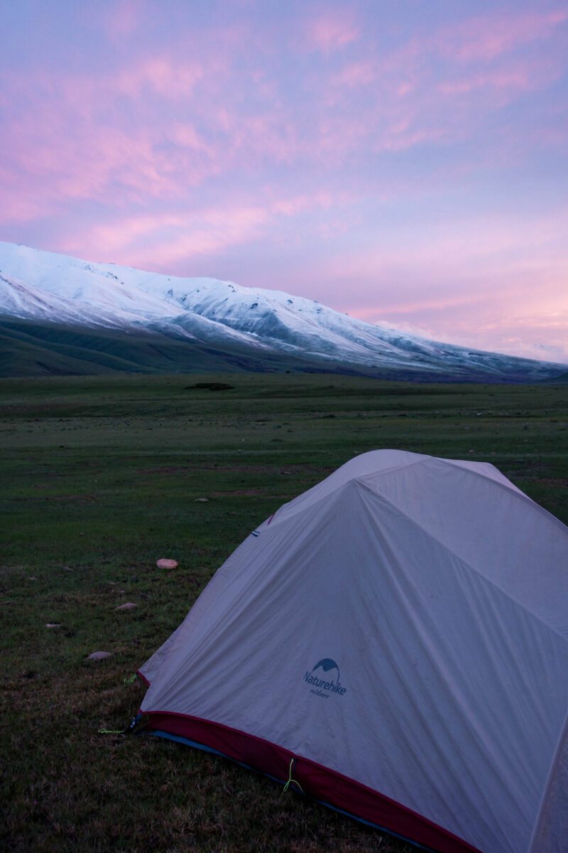 camping sauvage kirghizistan