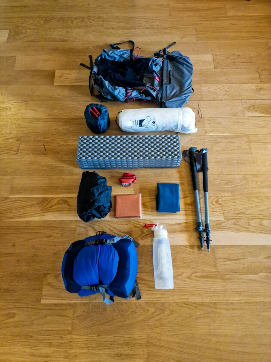 materiel camping te araroa