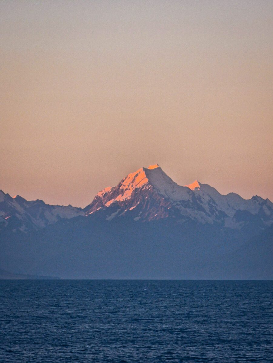 mont cook coucher du soleil