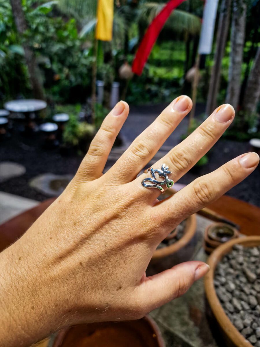 bague argent bali