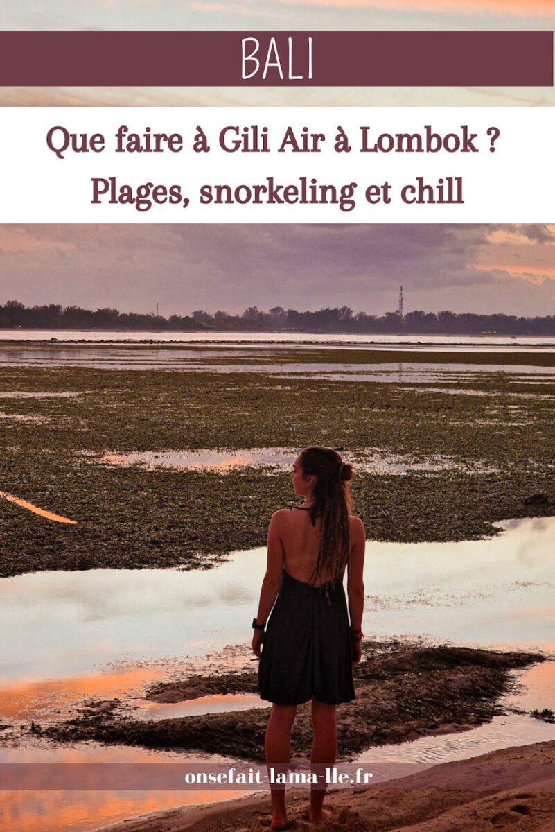 que faire à gili air