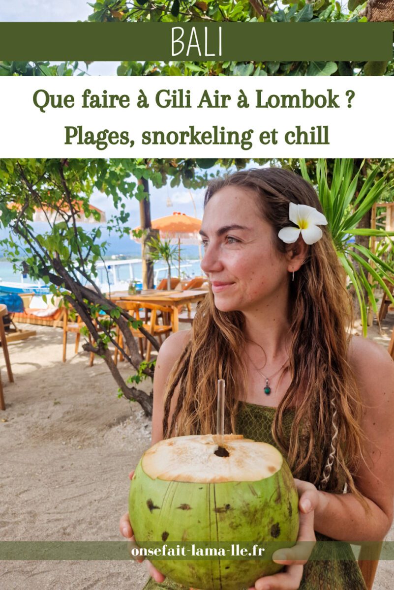 que faire à gili air