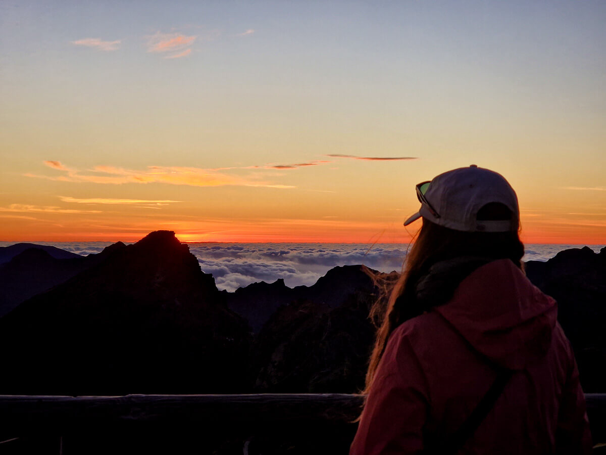 coucher de soleil pico do arieiro