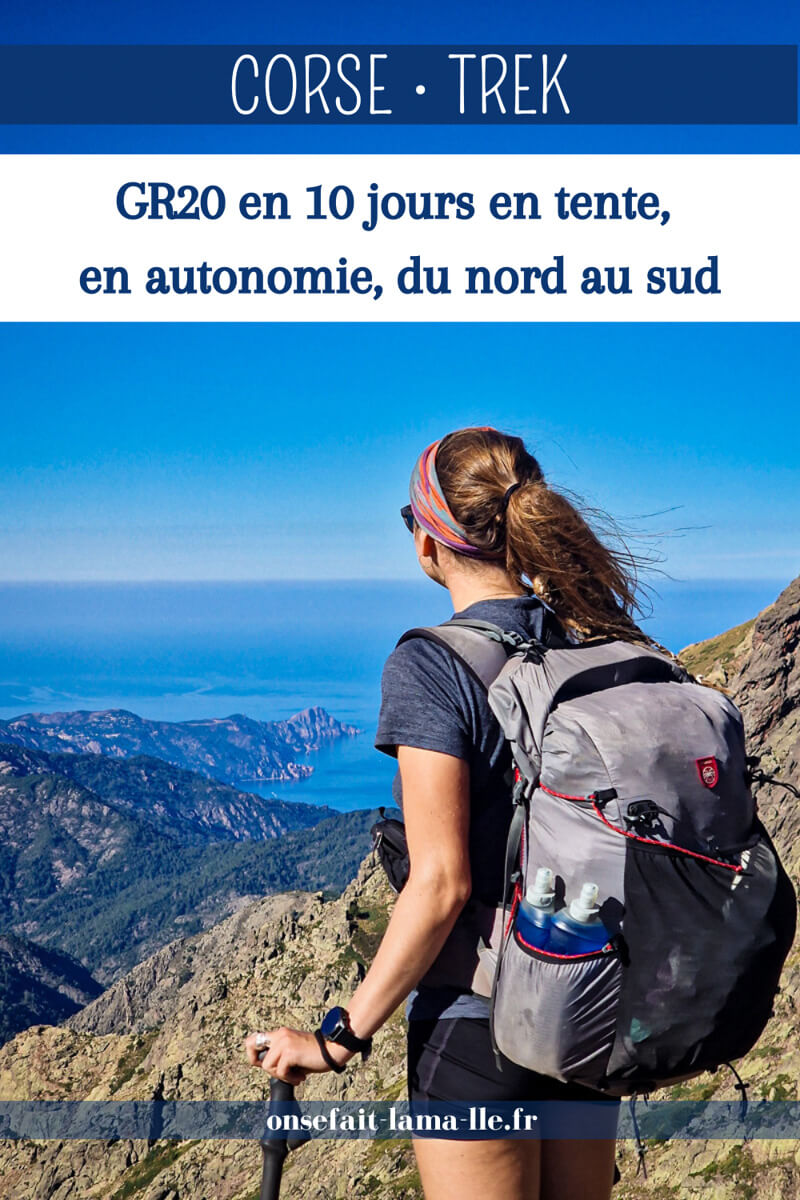 GR20 en 10 jours en tente