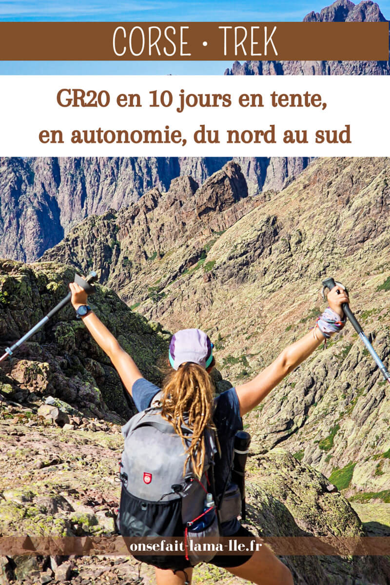 GR20 en 10 jours en tente