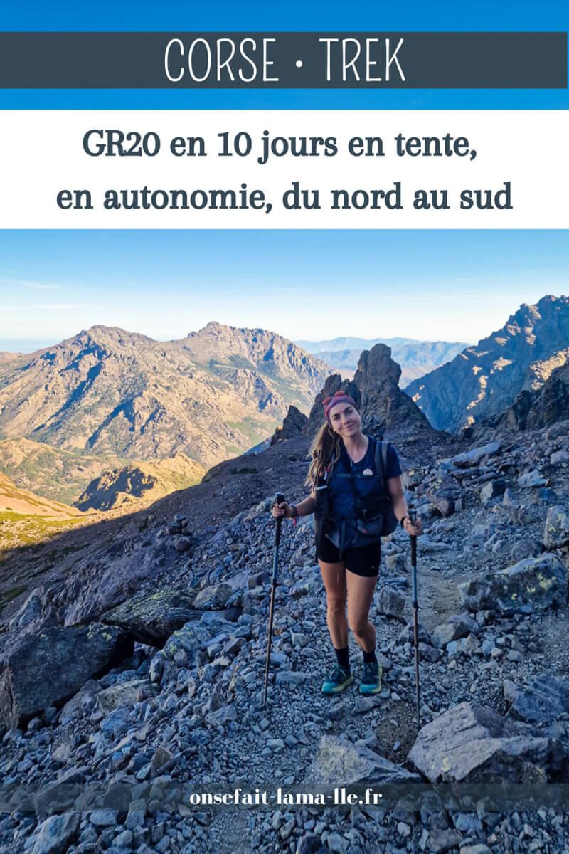 GR20 en 10 jours en tente