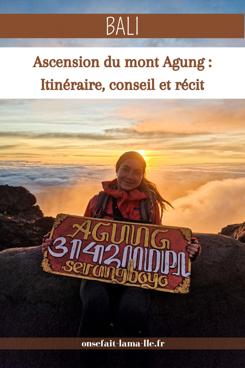ascension du mont agung à bali